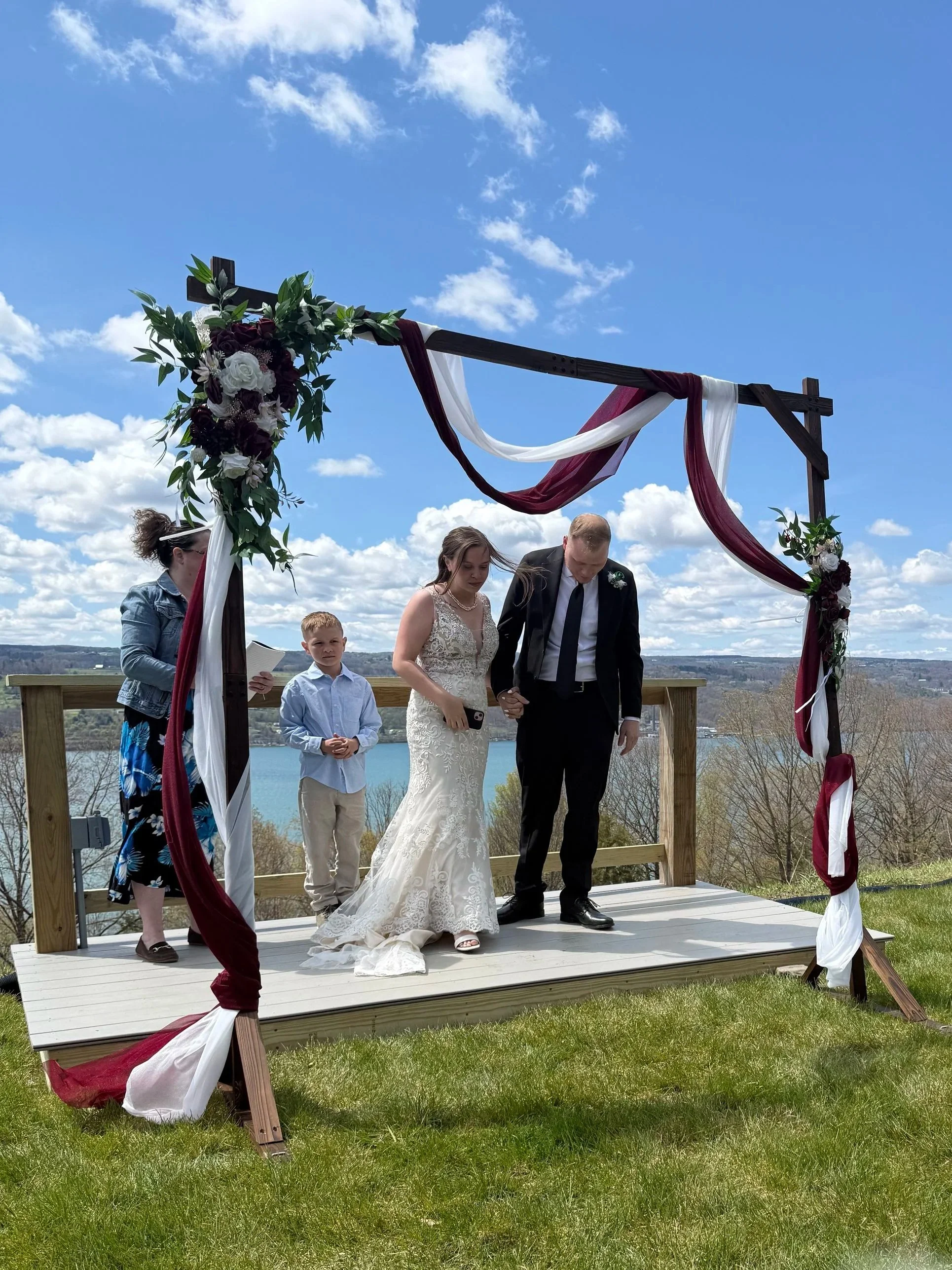 Wedding Dais at the Lake