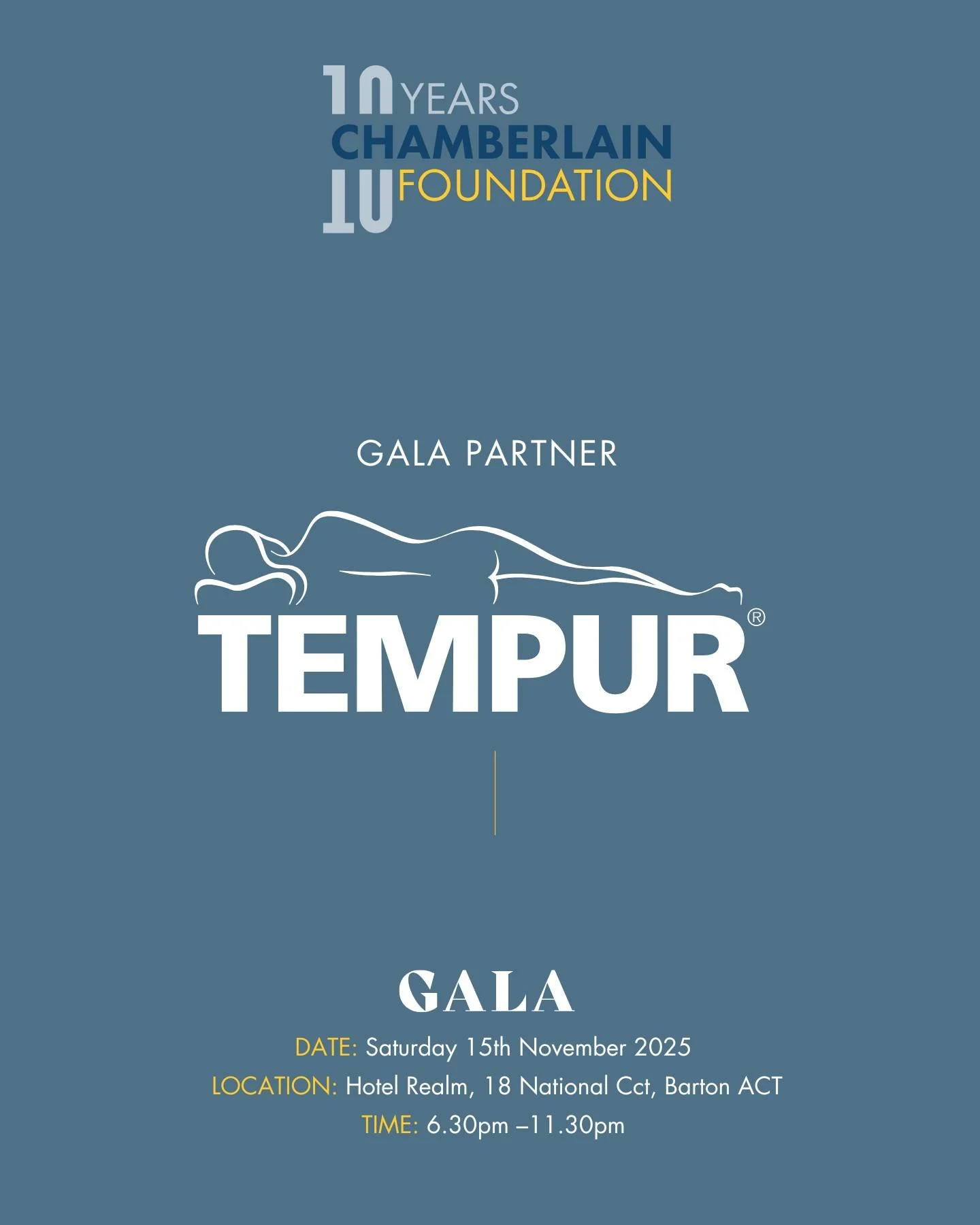 We’re excited to welcome @tempuranz as a Gala Partner for the Chamberlain Foundation Gala presented by @insuranceadvisernet 🌙✨
Tempur is known around the world for transforming the way we rest — bringing science, innovation and comfort