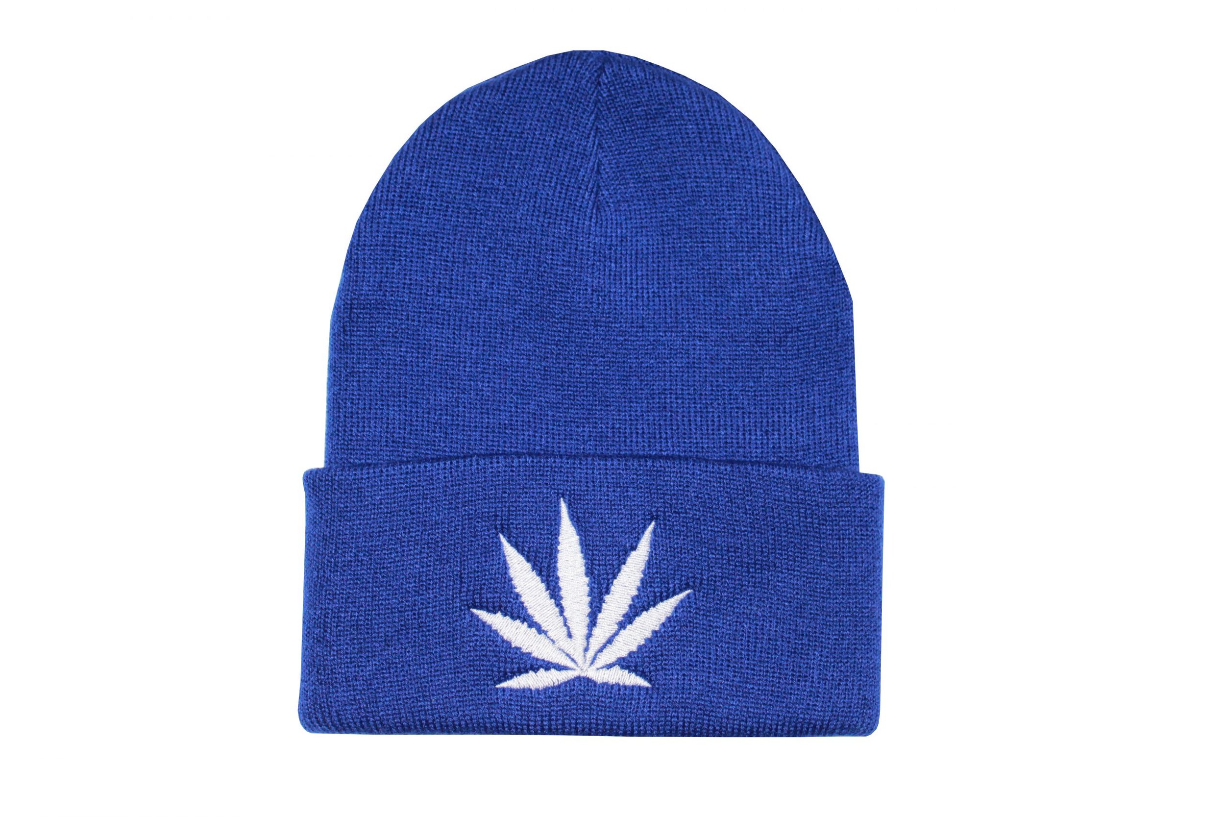Blue-Beanie-with-White-Leaf-scaled.jpg