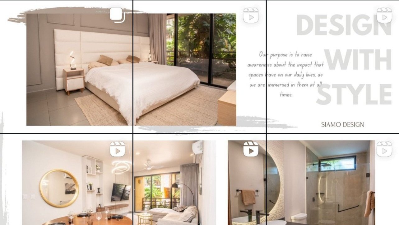 This image reflects my contribution to enhancing Siamo Design’s social media presence. I provided strategic tips to beautify their feed, including before-and-after moments. The goal was to engage viewers by sharing valuable content.