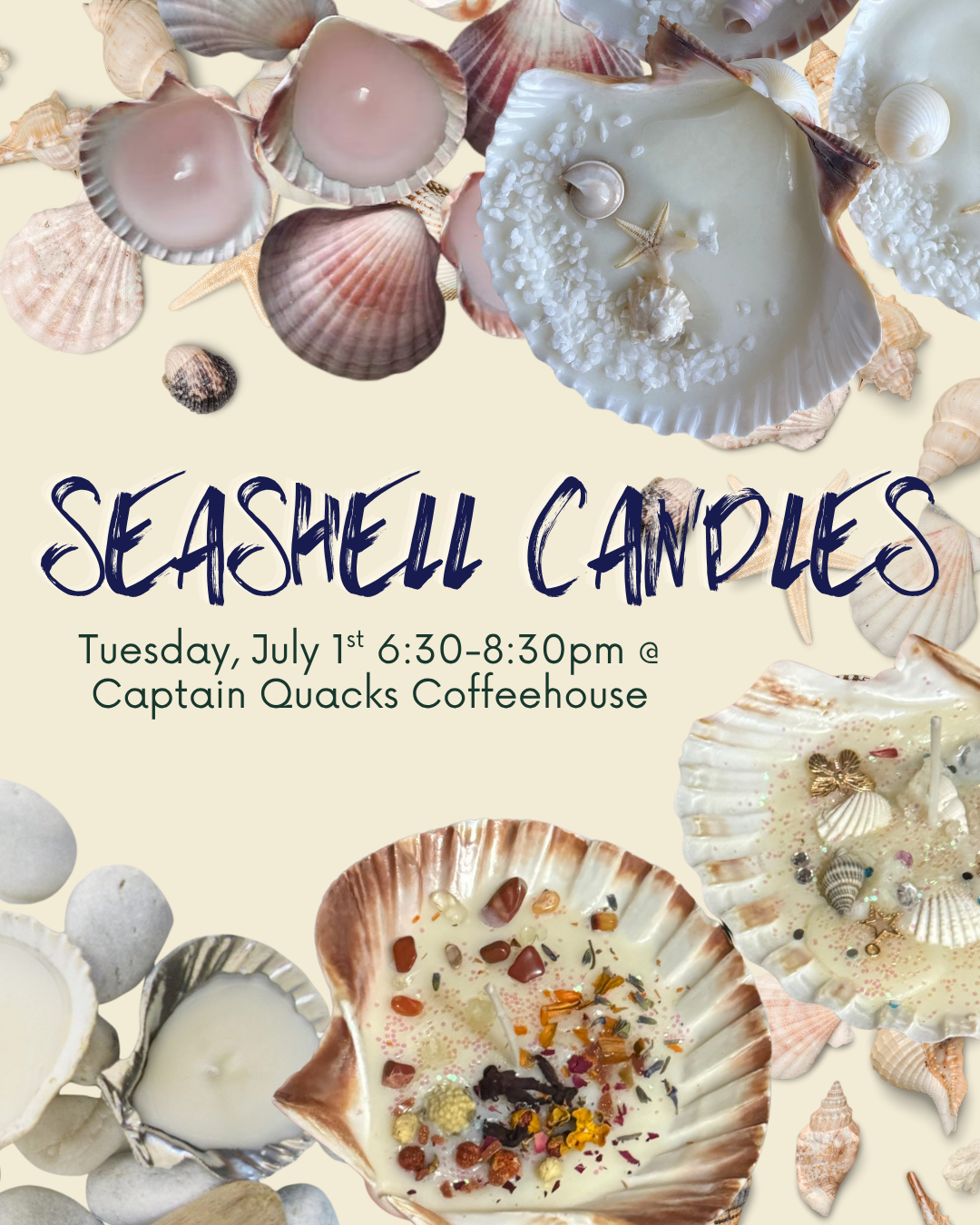 Seashell Candles