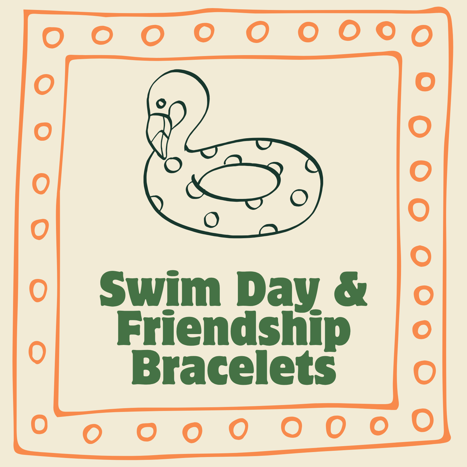 Swim Day & Friendship Bracelets