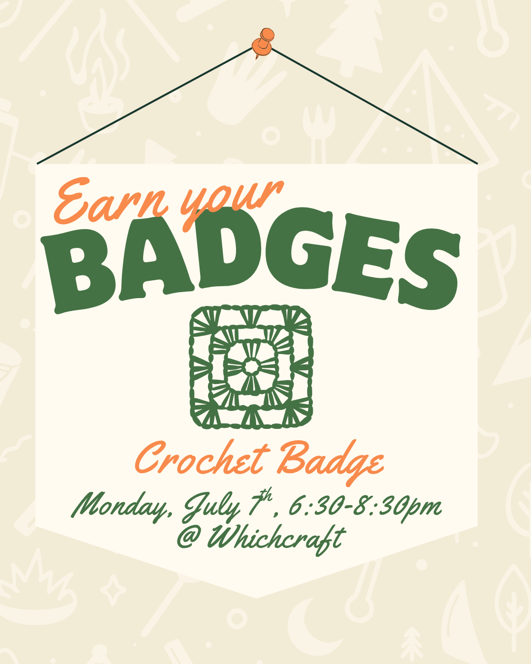Craft Camp: Crochet Badge