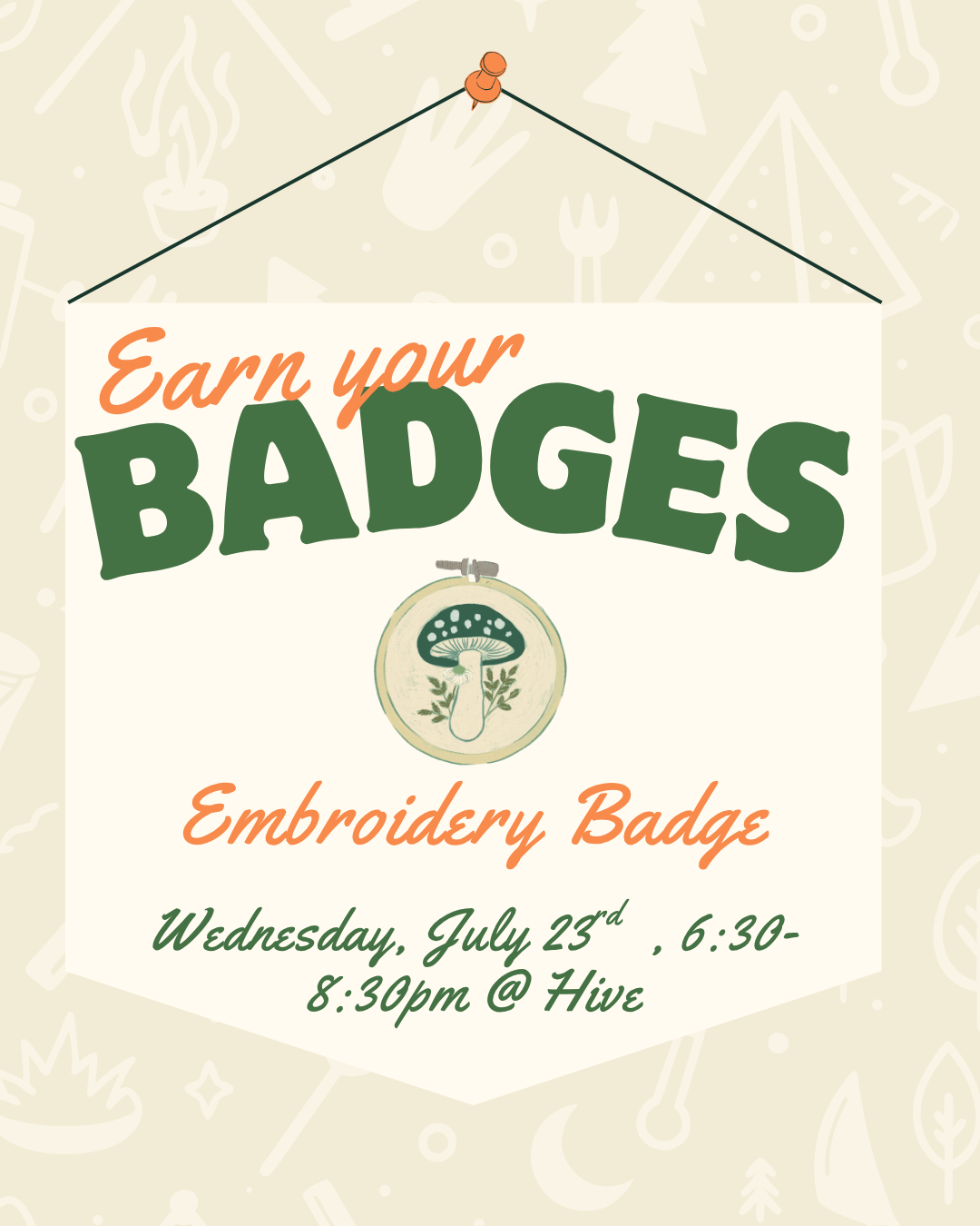 Craft Camp: Embroidery Badge
