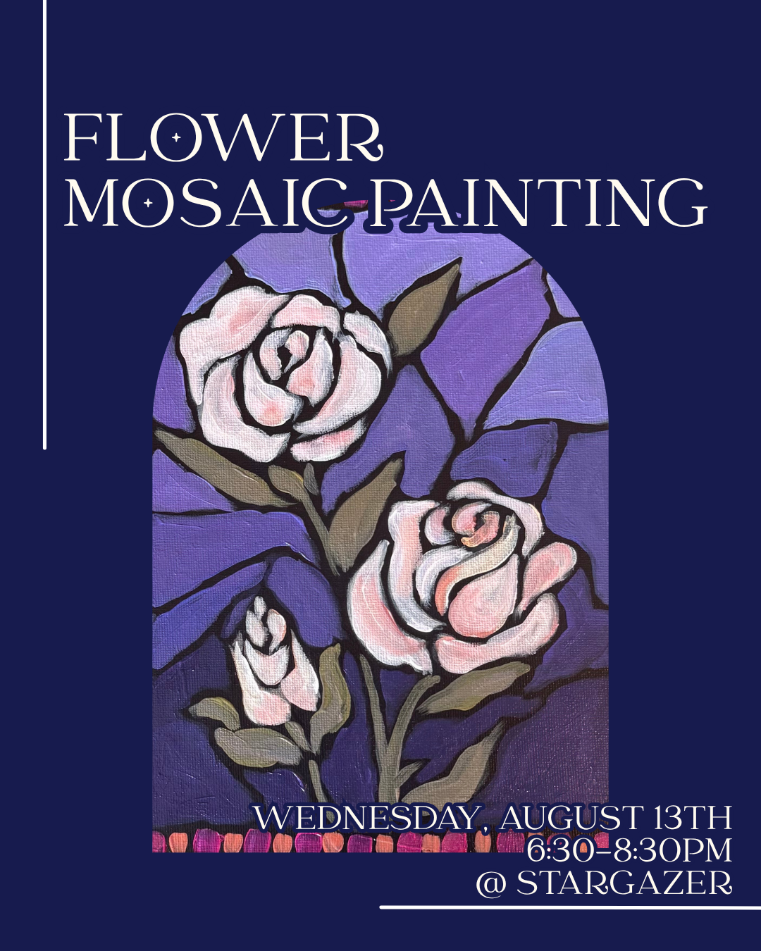 Flower Mosaic Painting