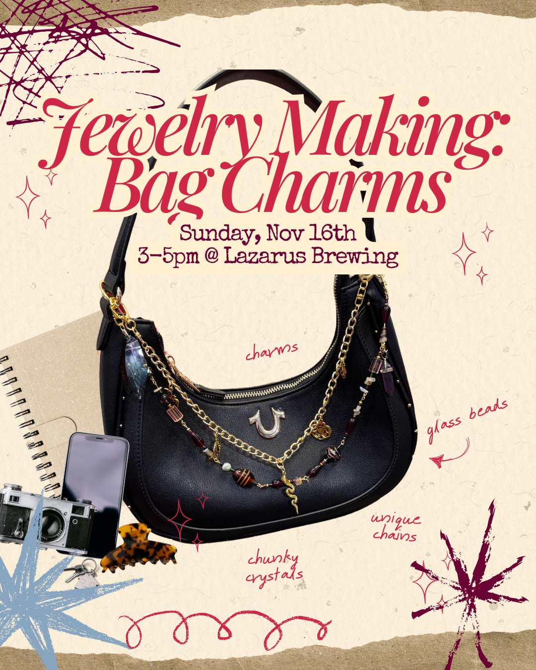Jewelry Making: Bag Charms