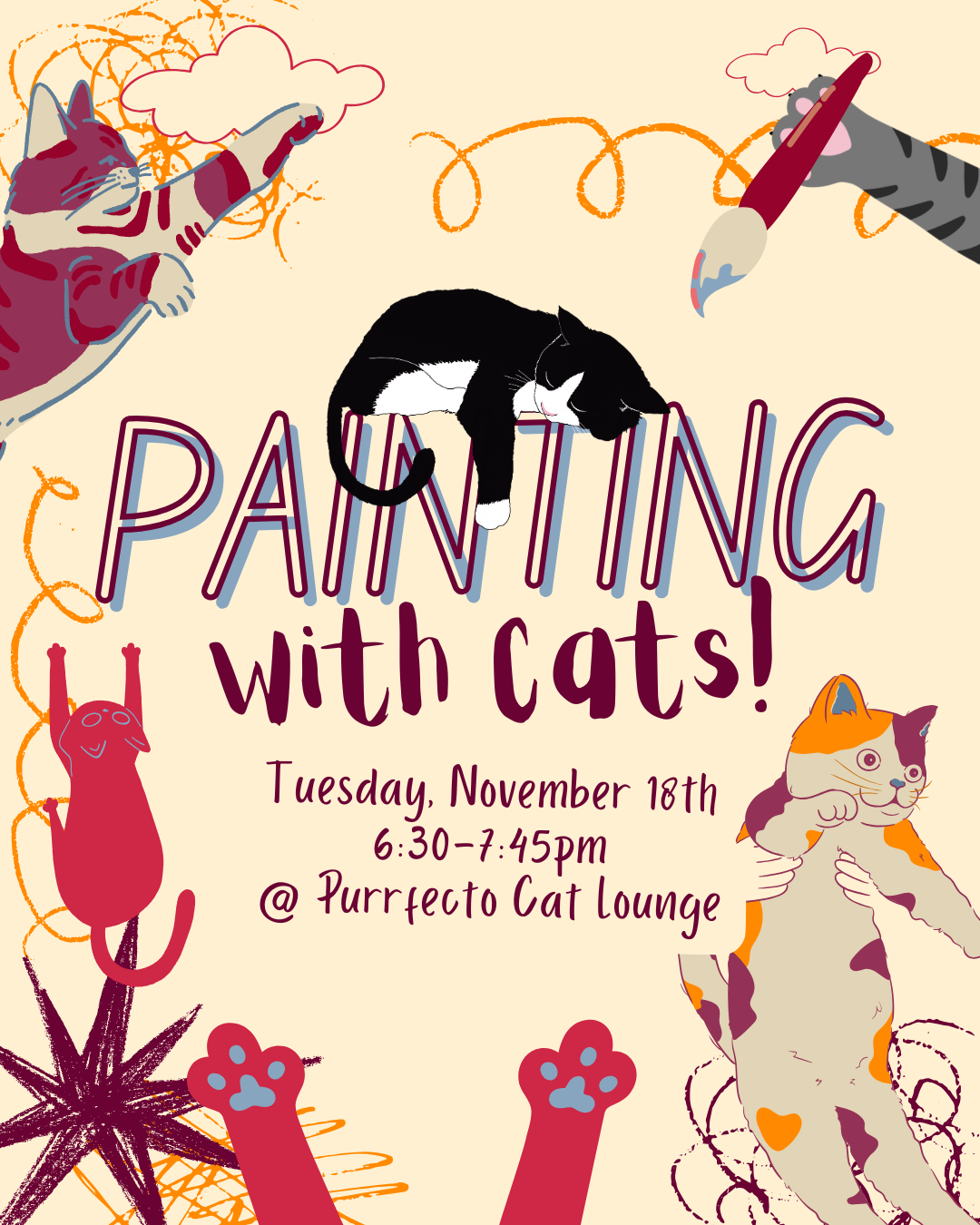 Painting w/ Cats