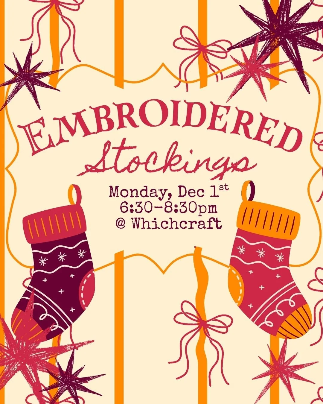 Embroidered Stockings