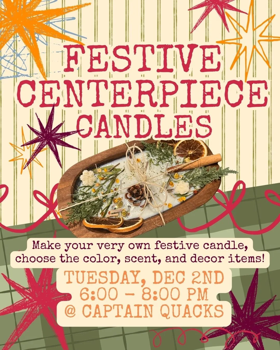 Festive Centerpiece Candles