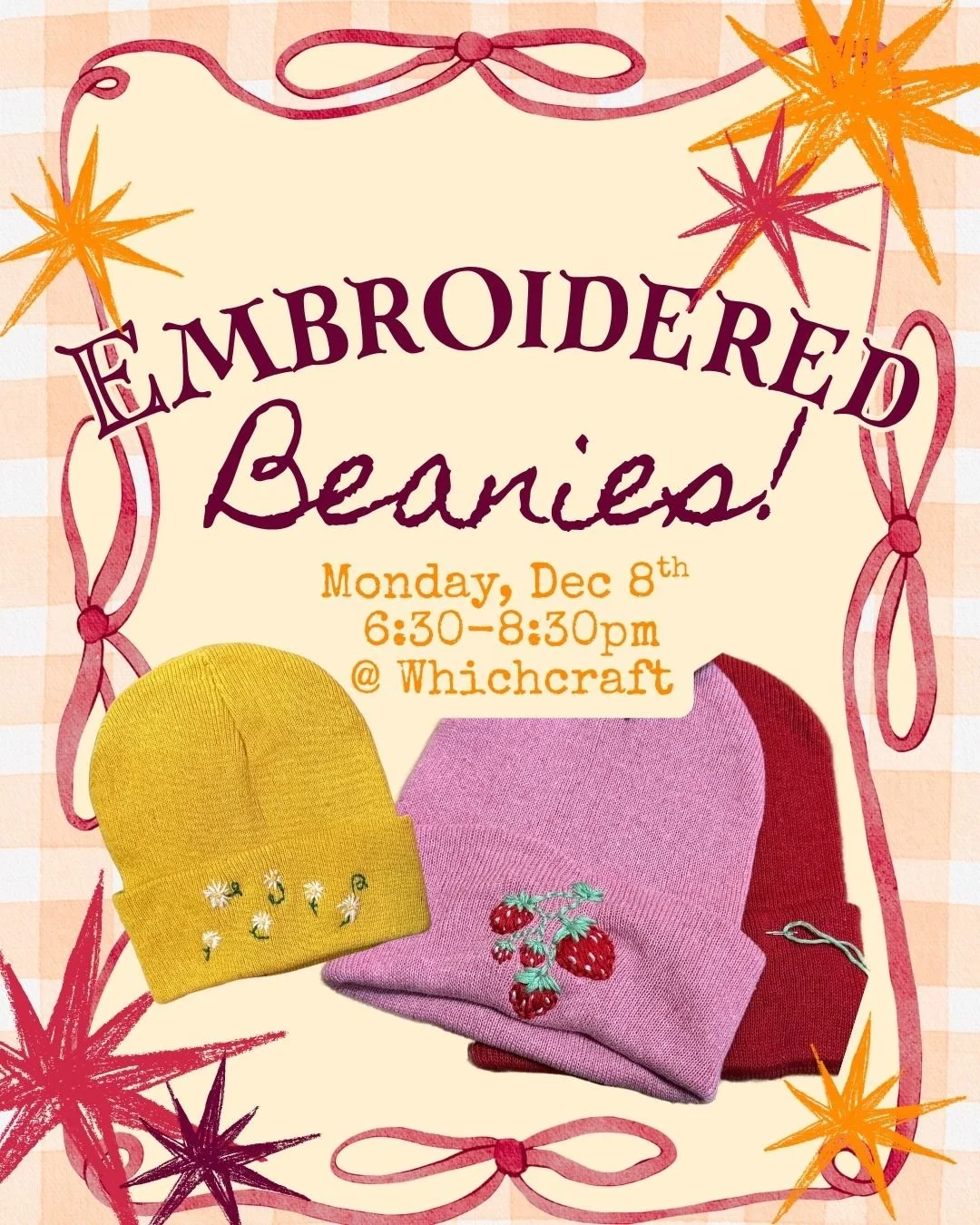Embroidered Beanies