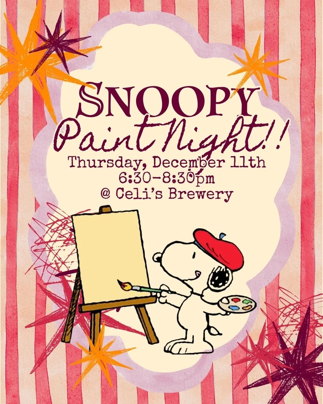 Snoopy Paint Night