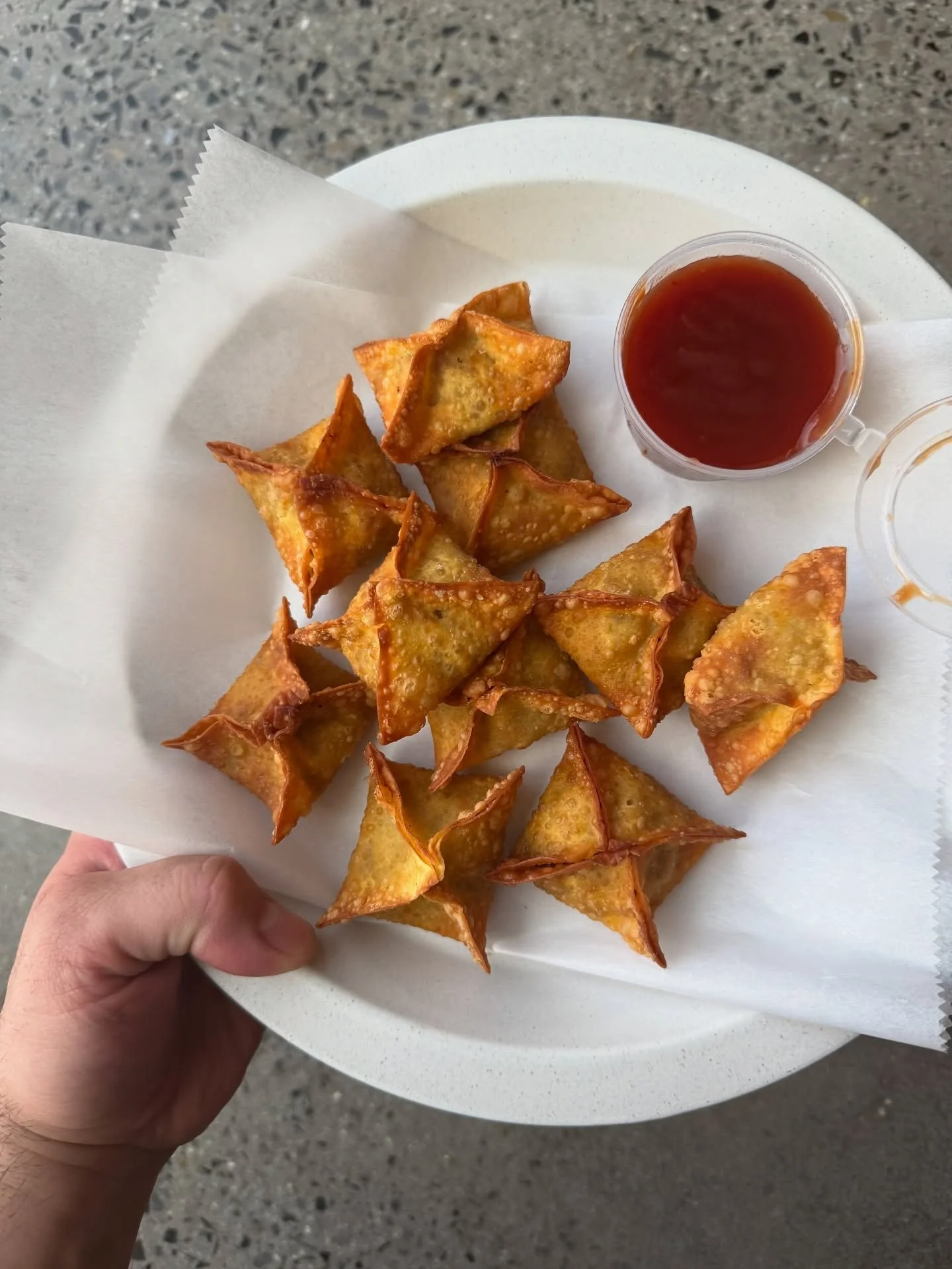crispy wontons and some other fun specials for shabbat this week