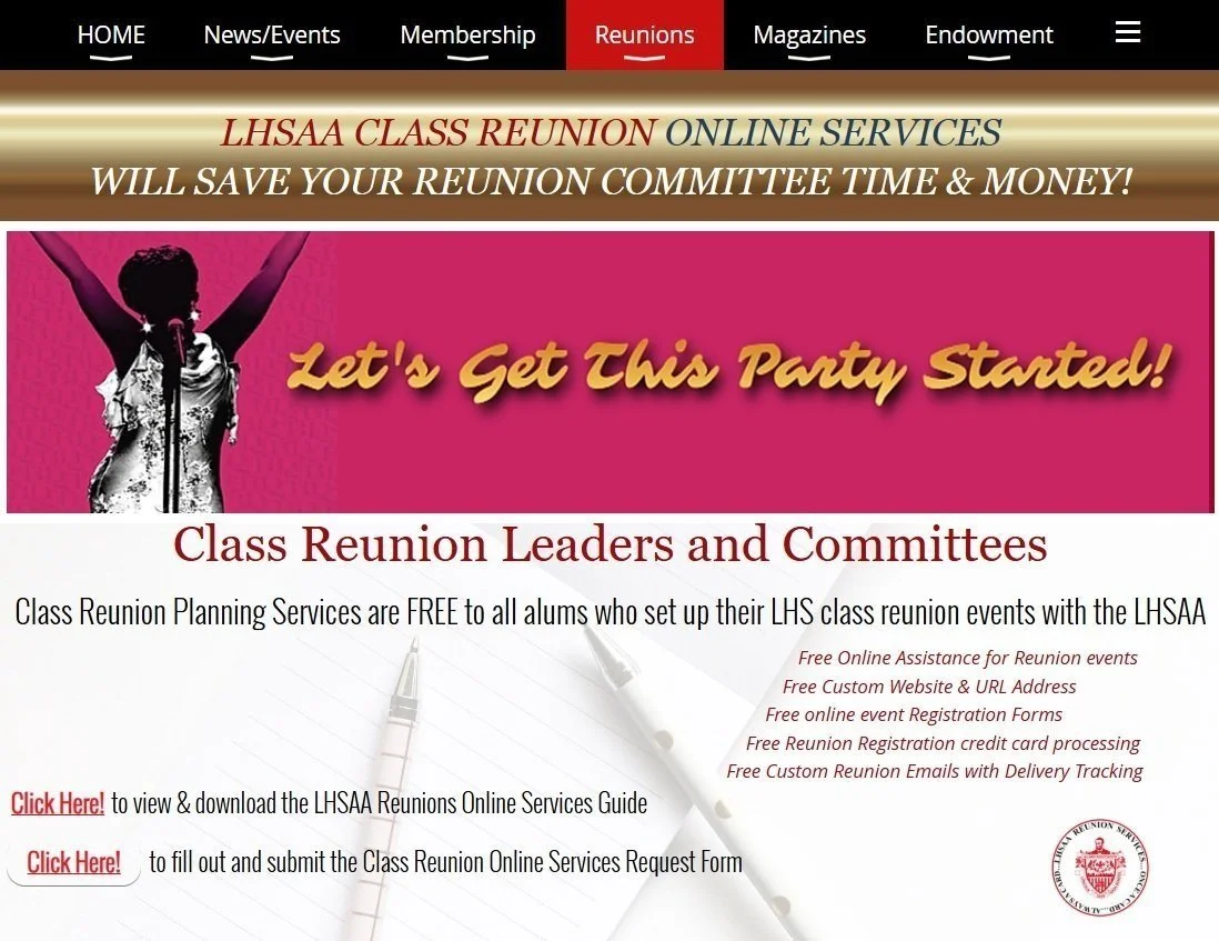 EDP DESIGN Website advertising "Let's Get This Party Started," and services information.