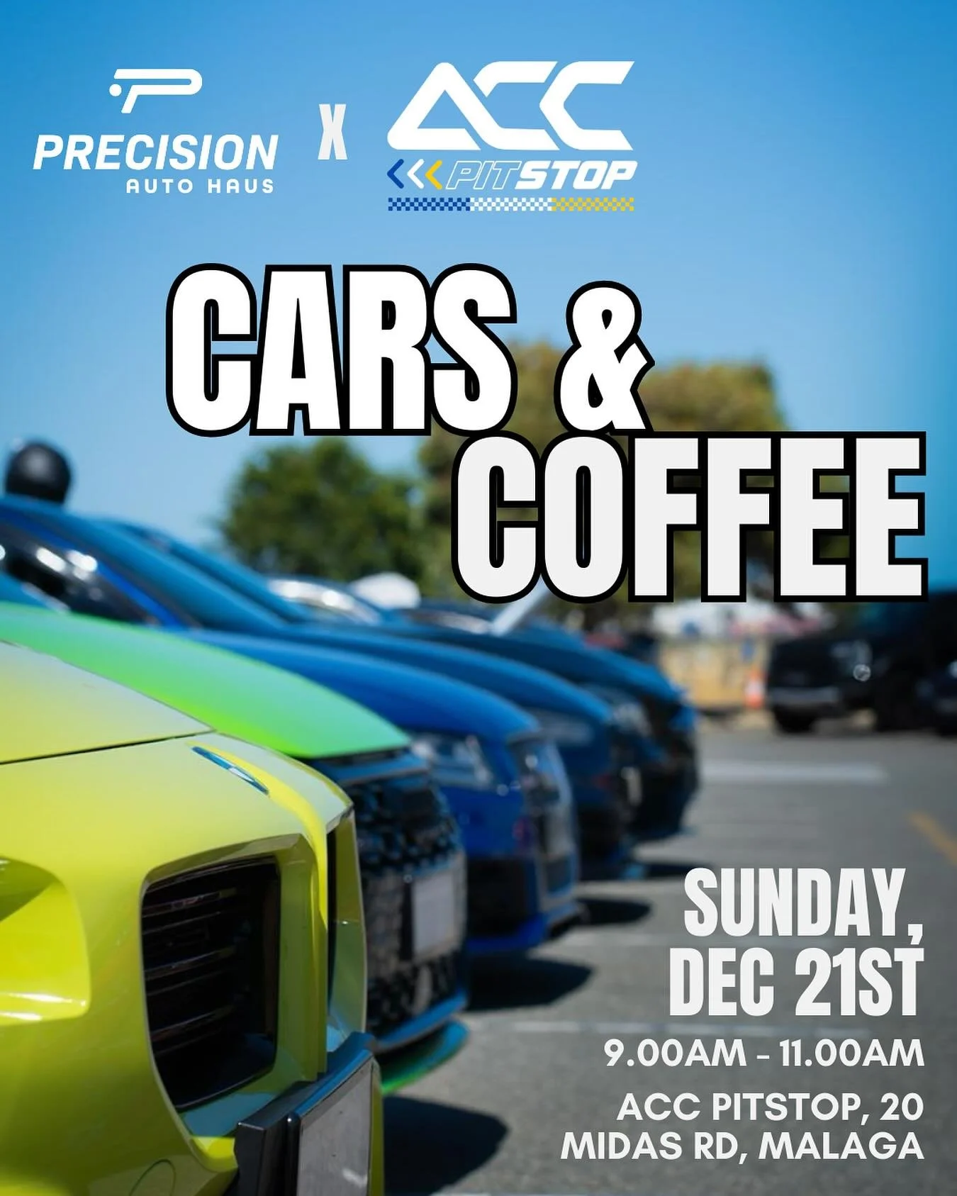 We&rsquo;re teaming up with the crew at ACC to bring you an ACC x Precision Cars &amp; Coffee to wrap up the year in style! 🚗☕️✨

Roll in with your pride and joy and enjoy a morning of chill vibes, good music, coffee vans, and delicious breakfast op