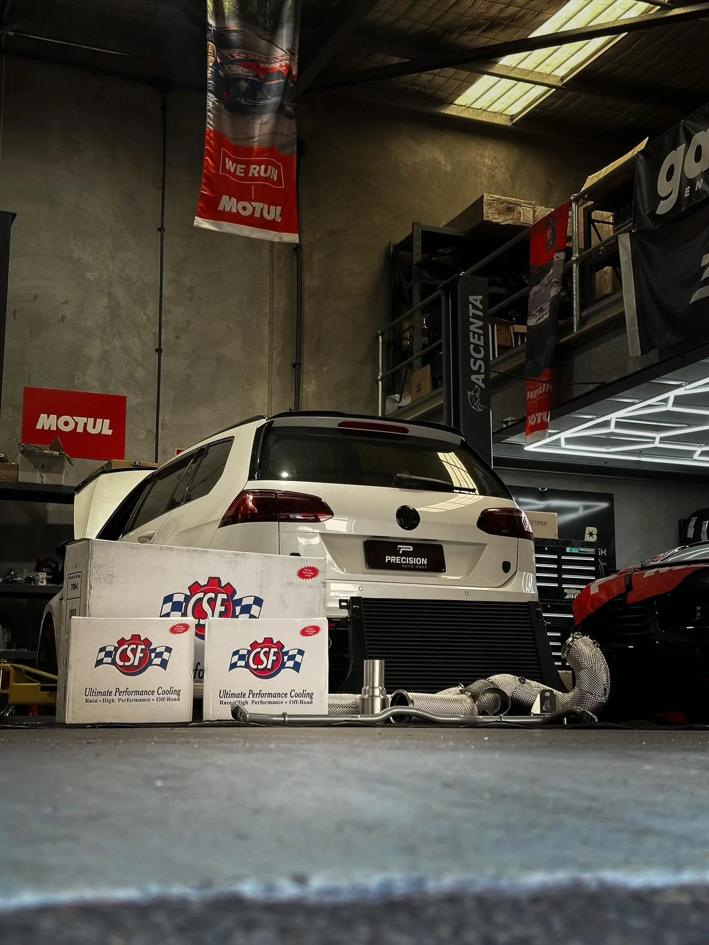 Finished off 2025 with a MK7 Wagon!

- CSF Secondary Coolers
- CSF Radiator
- Braided Brake Lines
- SRF Brake Fluid
- Motul Fluids
- JDY Performance 4&rdquo; Downpipe
- JDY Performance Intercooler
- TTV5 Turbo Charger
- NGK Spark Plugs
- Galano Boost