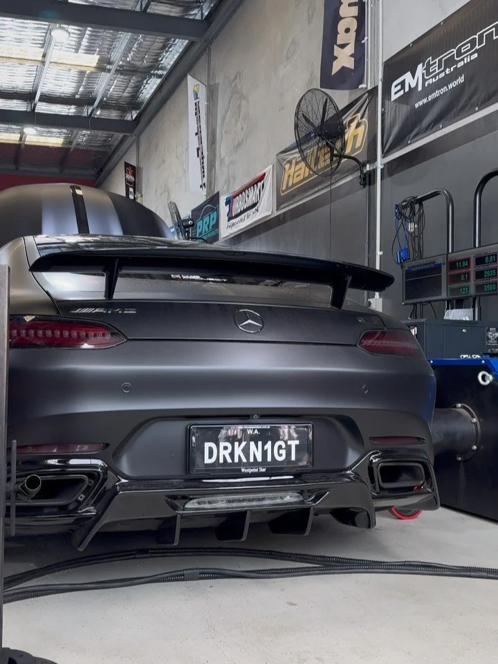 AMG GT &ndash; From &ldquo;Stage 2&rdquo; to ACTUAL Stage 2 💥

This beast was recently purchased from over east, with the owner complaining it felt&hellip; slow.
Apparently it was &ldquo;Stage 2&rdquo; 🤔

On the first Dyno run it made 330whp.

For 