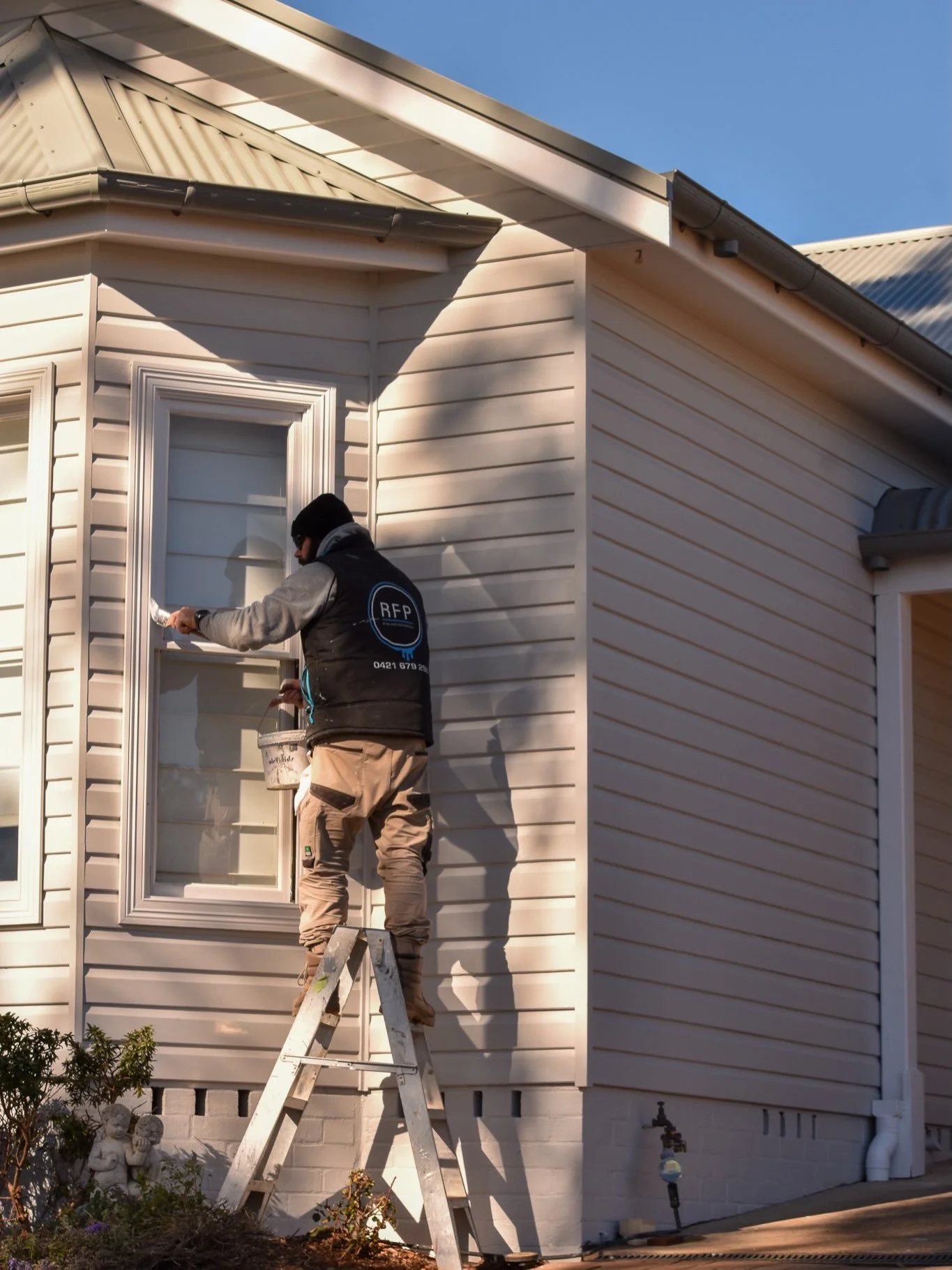 Always exciting seeing a job come to life with a fresh coat of paint. @ryanfletcherpaintingrfp getting it done!