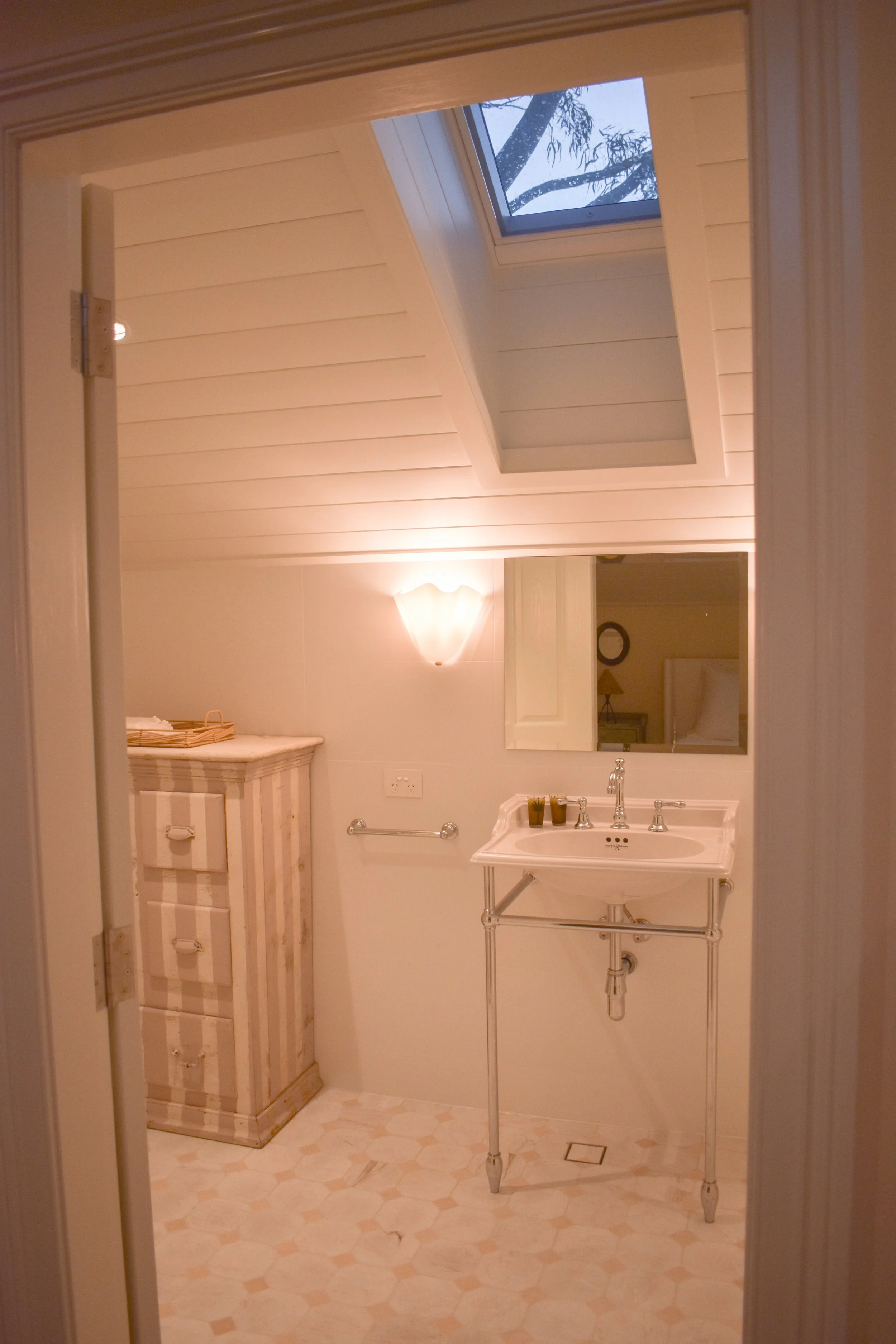 The renovated bathroom