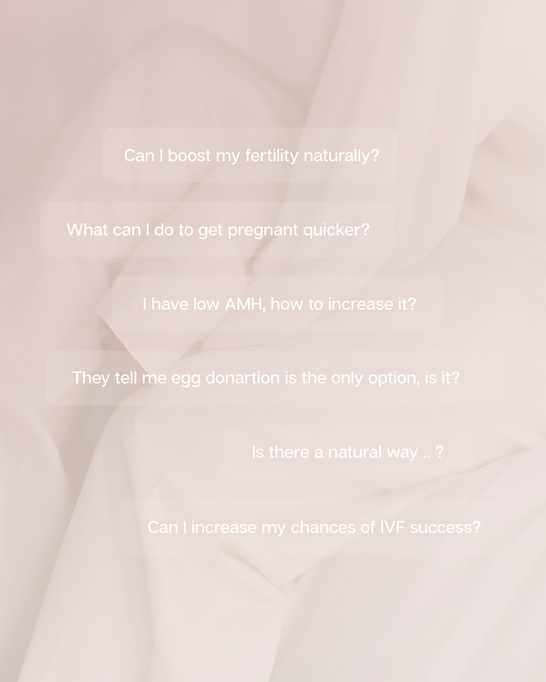 Questions we usually get about fertility