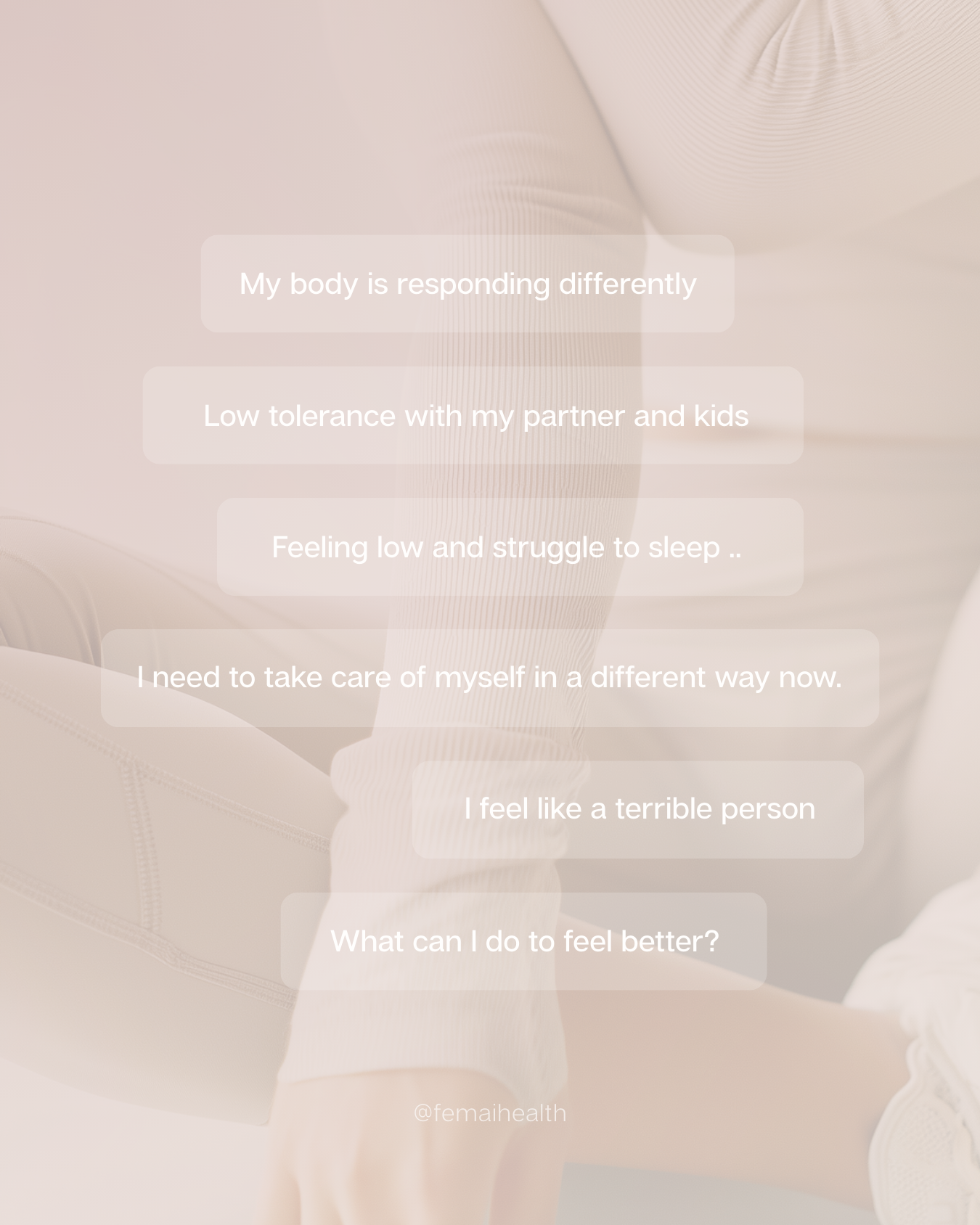 Questions we usually get about perimenopause & menopause