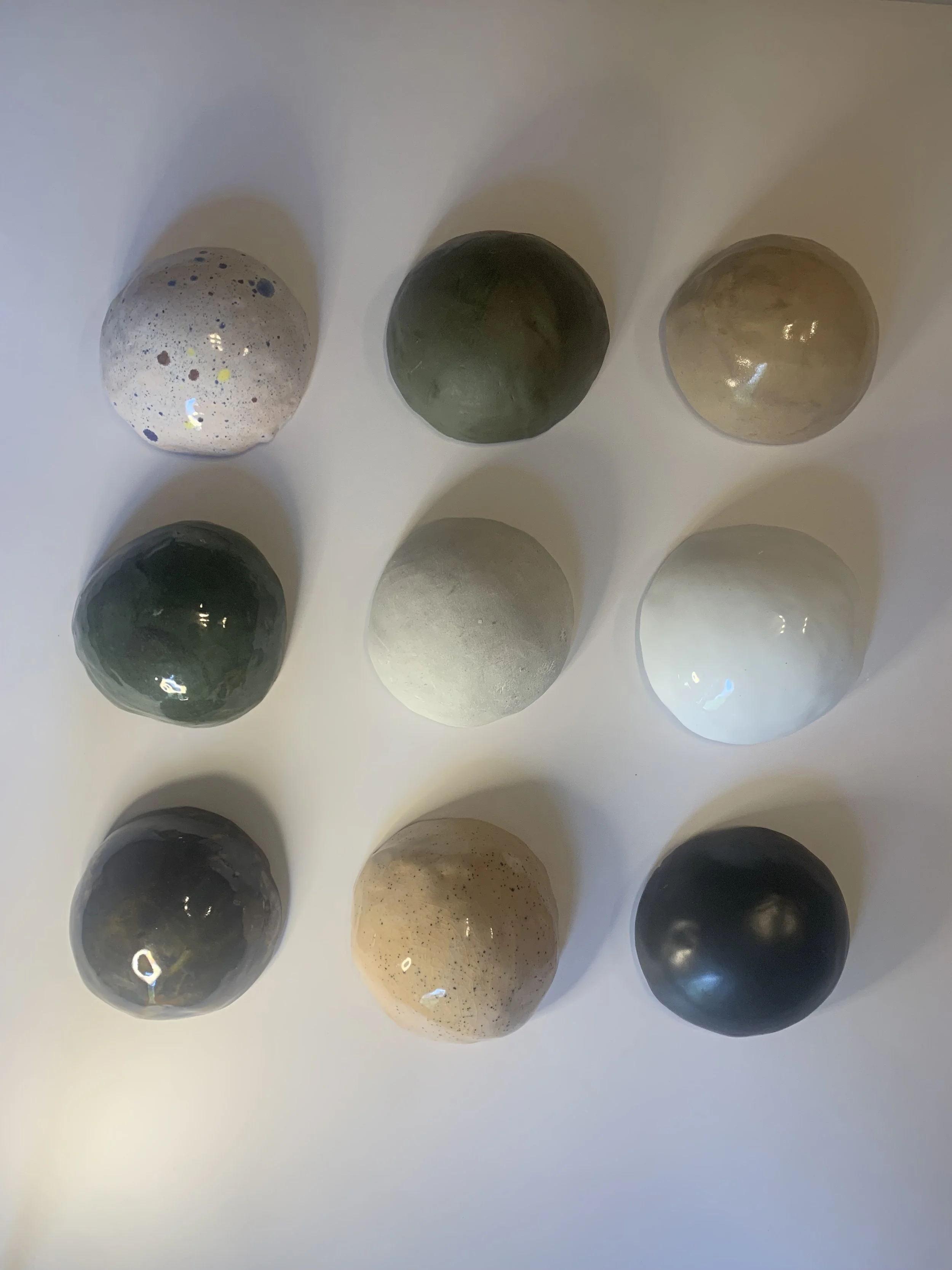 Dome wall hanging - set of 9