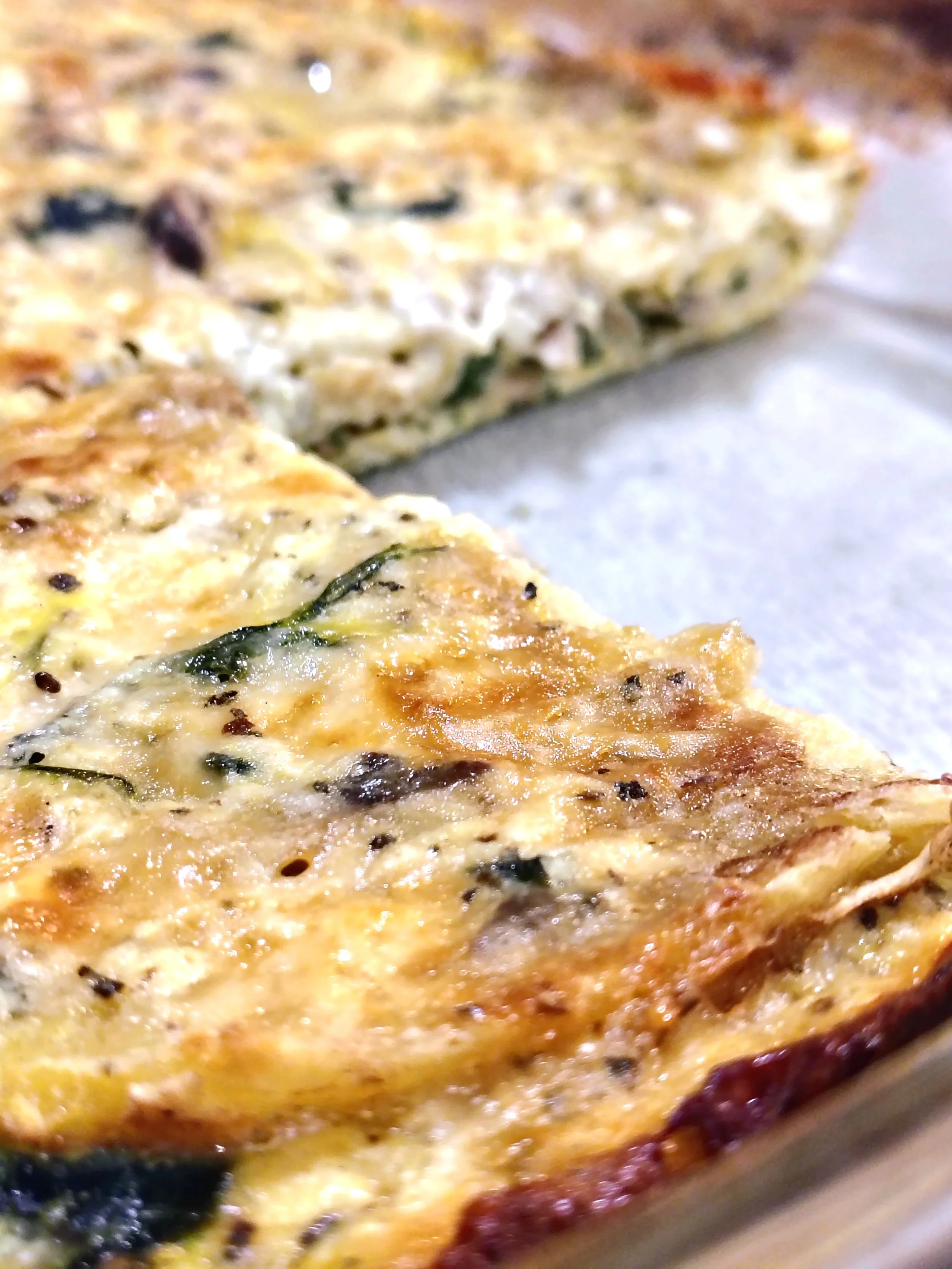 White Lasagna with Spinach and Mushrooms