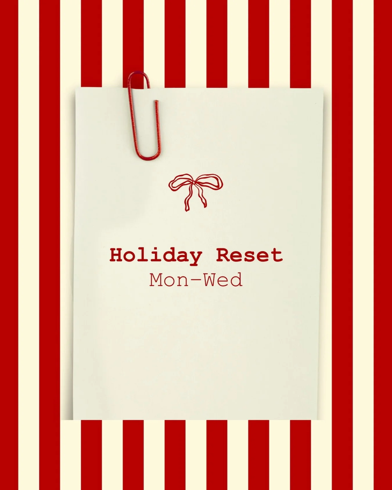 Stepping away for a quick holiday getaway.
I&rsquo;ll be offline Monday through Wednesday and back shortly 🤍