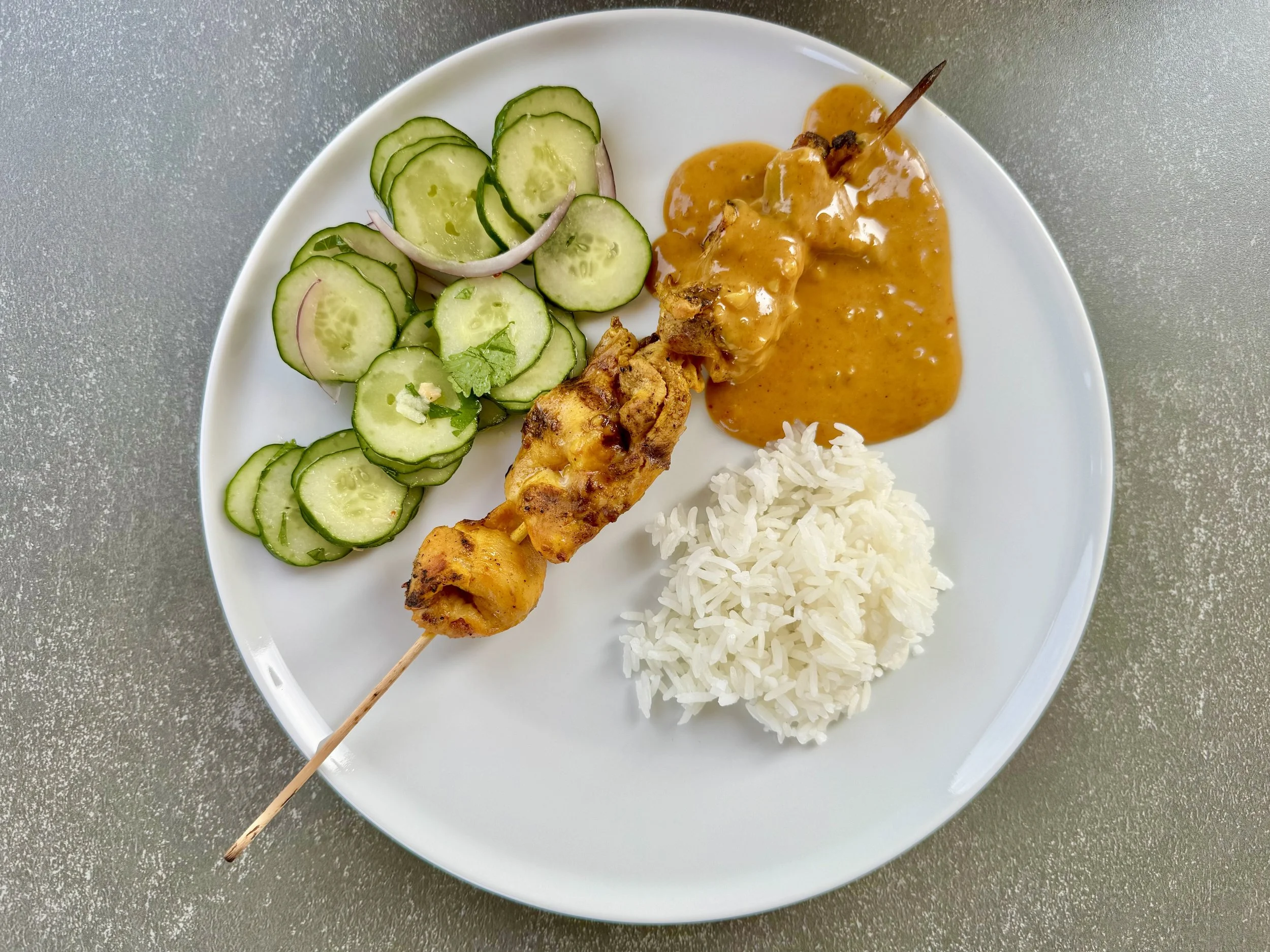 Chicken Satay with Peanut Sauce