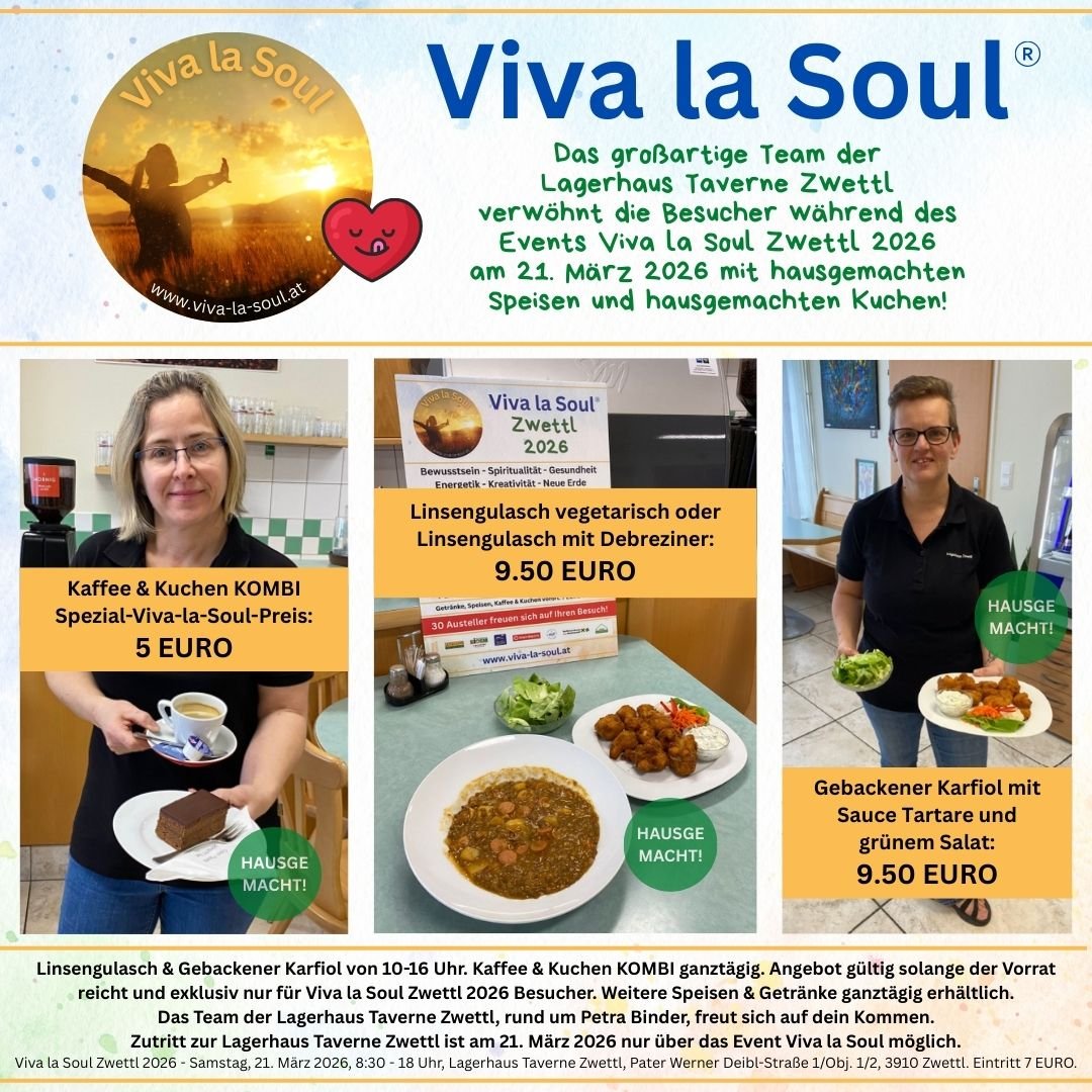 Viva la Soul Zwettl 2026 hausgamachte Speisen und Kuchen