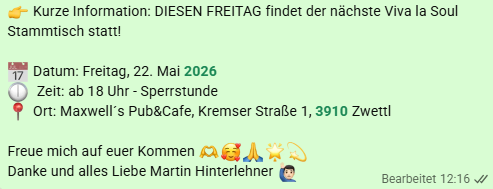 Viva la Soul Stammtisch Waldviertel