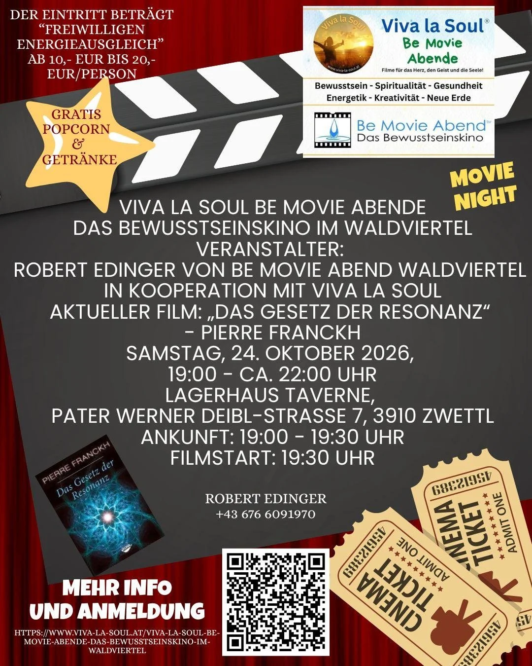 Viva la Soul Be Movie Abend - Das Bewusstseinskino!
