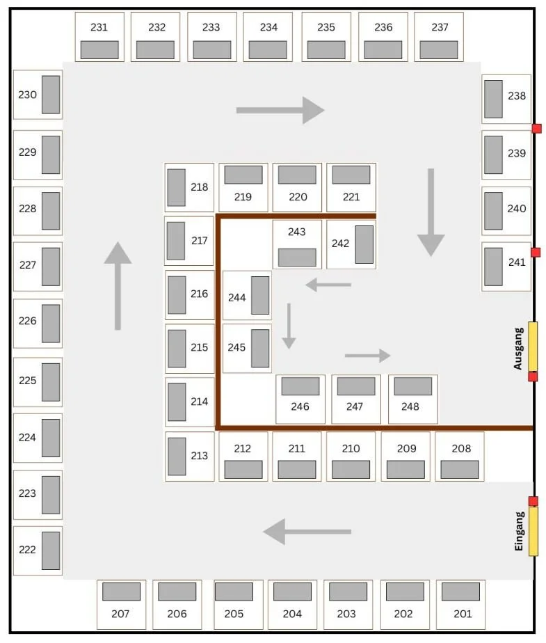 Hallenplan Viva la Soul BIOEM 2026