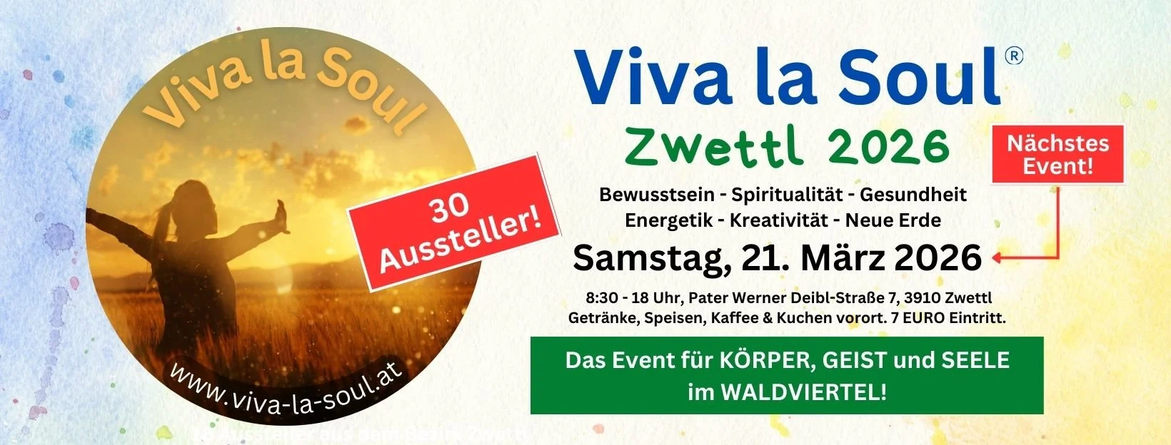 Facebook Titelbild Grafik Viva la Soul Zwettl 2026