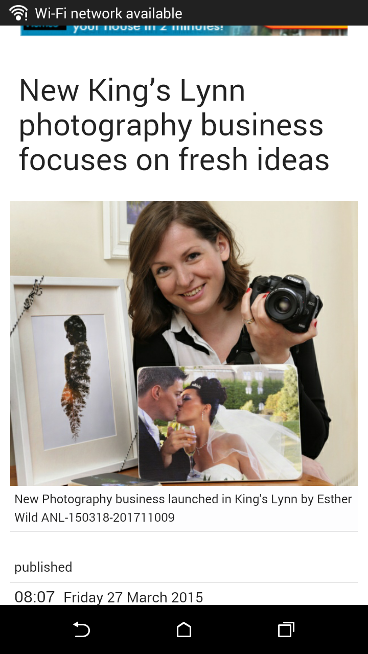 Business launch in local news (2015)
