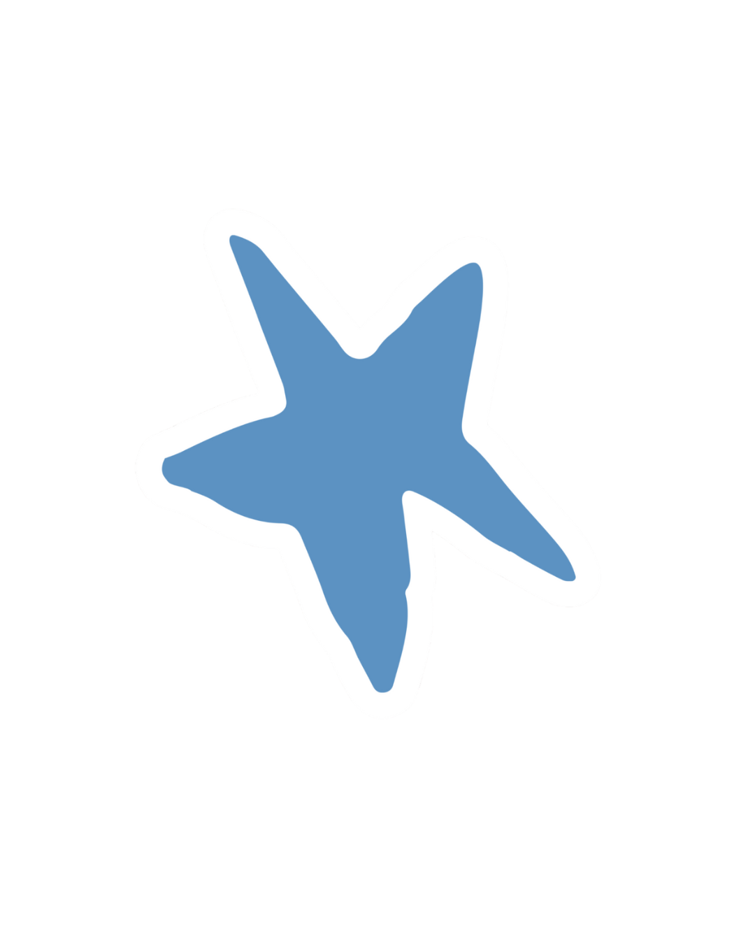 Sticker - Blue Gray Star