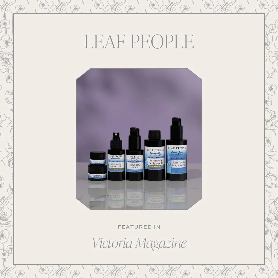 Holiday gift guide season has arrived for our product clients! Thank you @victoriamagazine for including @leafpeopleskincare in your 'Seasonal Tokens' feature!