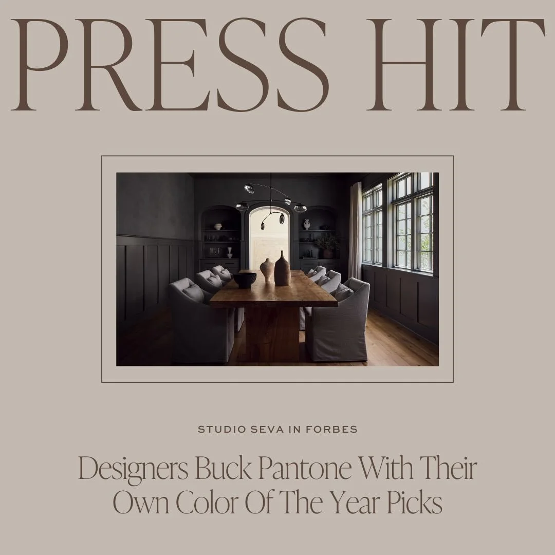 If @pantone's 2026 Color of the Year, Cloud Dancer, isn't quite what you were hoping for, you might be intersted in this! @forbes tapped several interior designers to pick their own color of the year, including @studio.seva. Check out Steph's warm gr