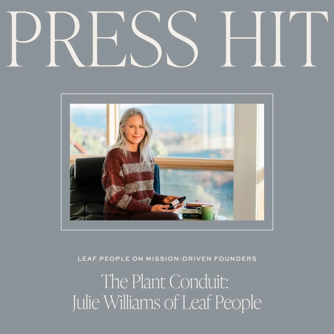 Tune into @crunchymamabox podcast, Mission-Driven Founders, for an exclusive interview with @leafpeopleskincare founder Julie Williams!

☁️ https://podcasts.apple.com/us/podcast/the-plant-conduit-julie-williams-of-leaf-people/id1809420991?i=100075555