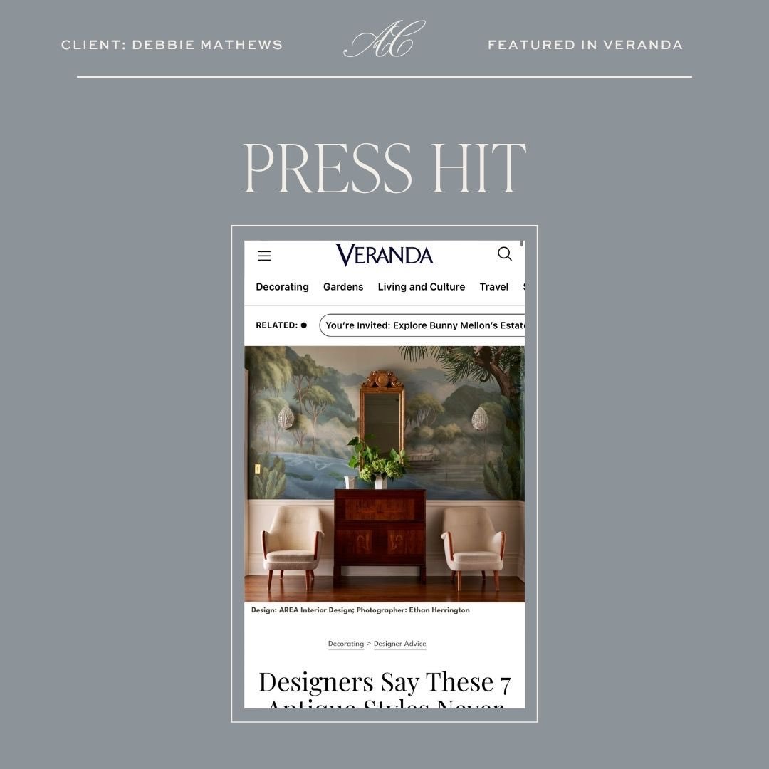 Antique styles that will never go out of style? @debbiemathewshome has a few thoughts, which she shared with @verandamag. Bookmark this story for the next time you are on the hunt!

☁️ https://www.veranda.com/decorating-ideas/advice-from-designers/a7