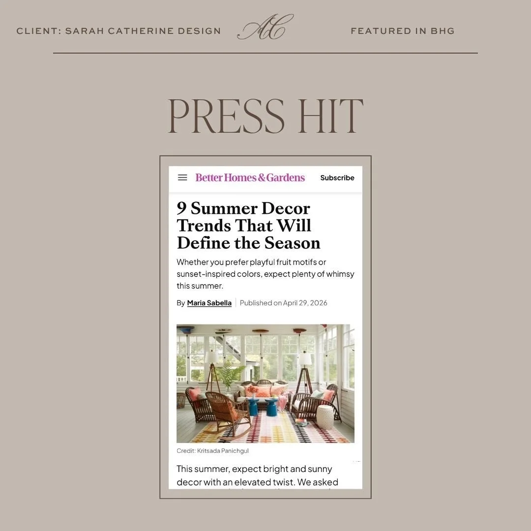 What trends will define the summer 2026 season? @sarahcdesign shares her predictions with @betterhomesandgardens.

☁️ https://www.bhg.com/summer-decor-trends-2026-11933834