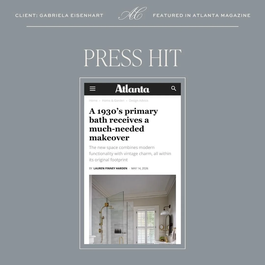 What do you do when your shower is about to fall through the floor of your historic home? Call @silostudiodesign. 

Thank you to @atlantamagazine and @laurenfinneyharden for sharing this stunning primary bath renovation!

☁️ https://www.atlantamagazi