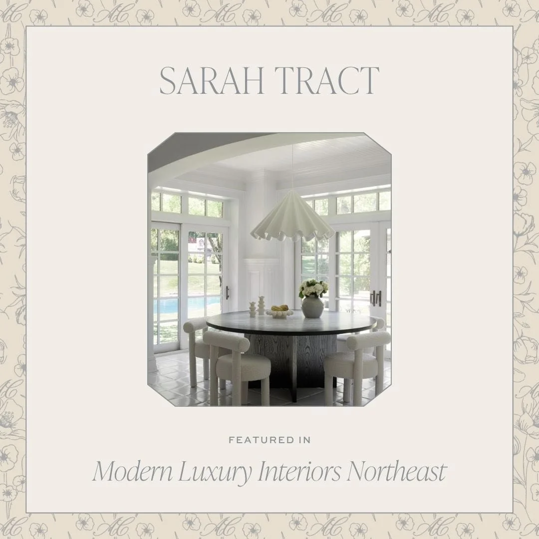 Nine months in the making and worth every minute! 

Pick up @modernluxuryinteriors Northeast's Volume 2, 2026 for an exclusive tour of @sarahtract new Locust Valley project. Biggest thanks to @phebewahl and @rachelfeinblatt for the opportunity!

☁️ h