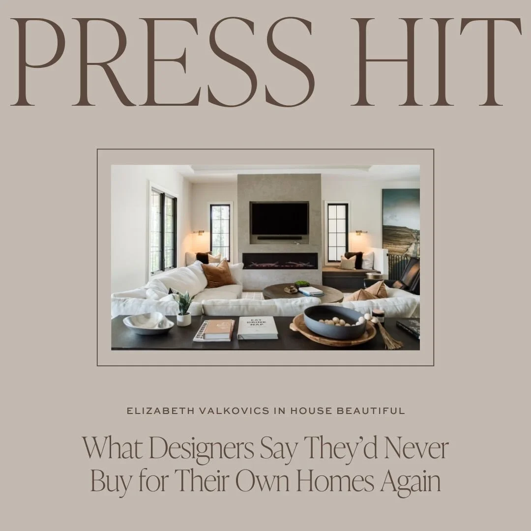 Designers, they're just like us! 

Elizabeth Valkovics of @battencourtdesign shared with @tessajanecooper of @housebeautiful what she'd do differently in her own home if she had the chance to do it again. 

☁️ https://www.housebeautiful.com/design-in