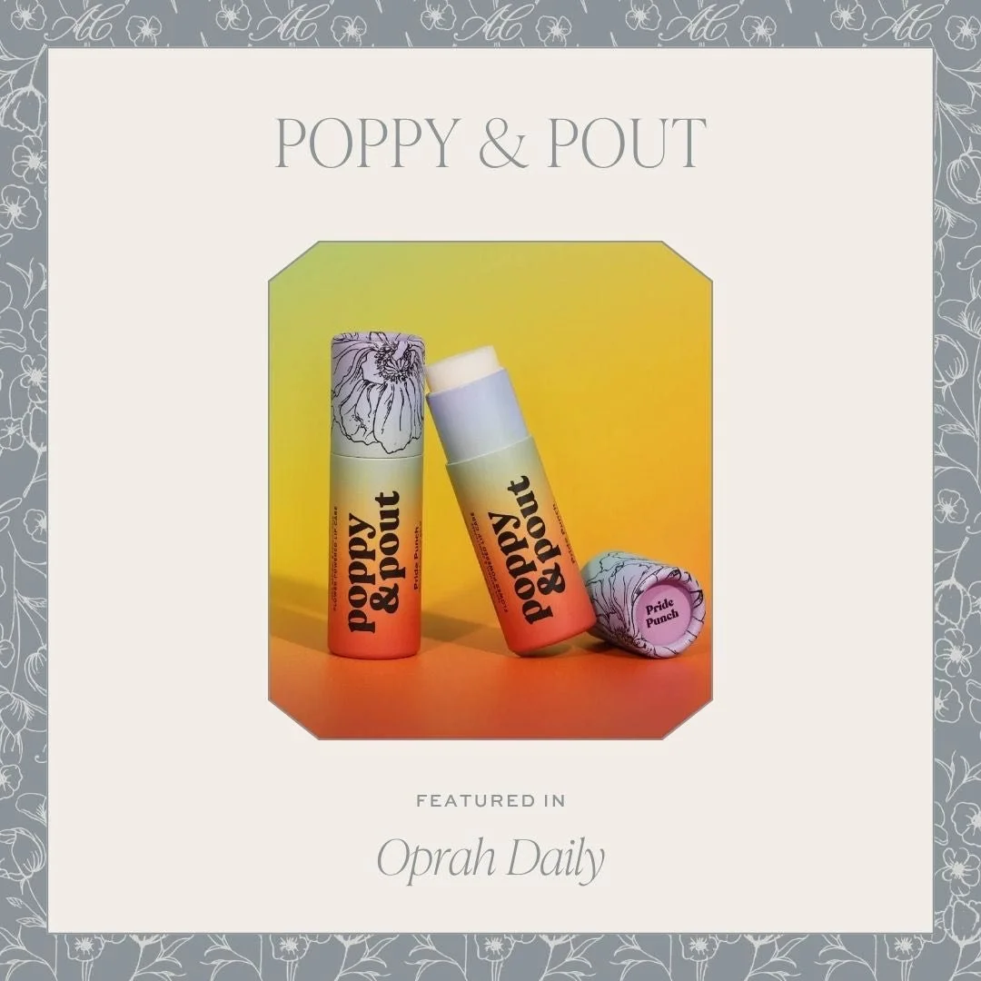 Pride Month may be through for 2026, but @poppyandpout Pride Punch and Rainbow Razz are still available for purchase online! See for yourself why @oprahdaily included the lip balms in their roundup of worthy products that giveback this year.

☁️ http