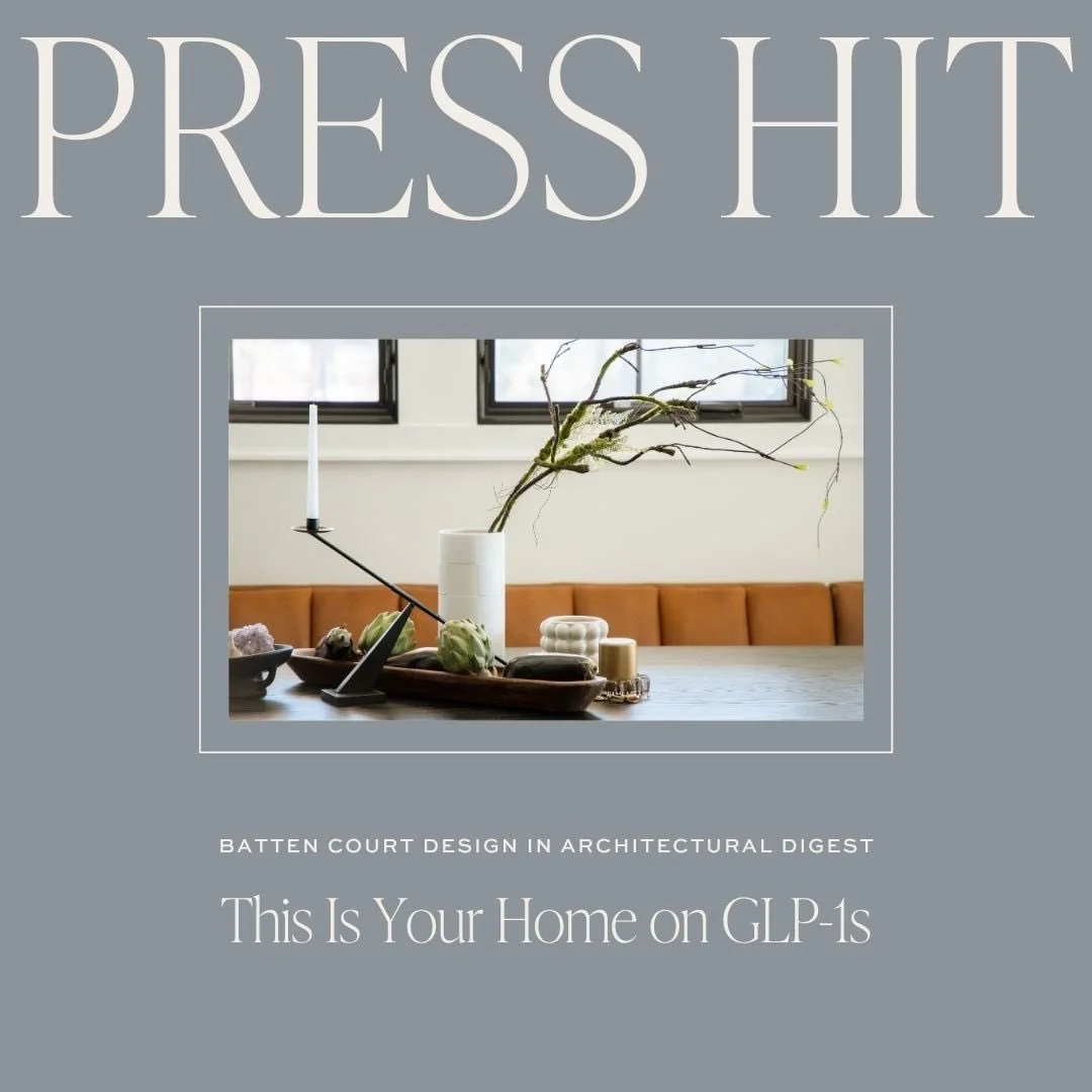 GLP-1s are now influencing the design of our homes. Elizabeth Valkovics at @battencourtdesign has insights on how the shift towards more health-conscious living is showing up in her work and the requests she's getting from her clients. Biggest thanks