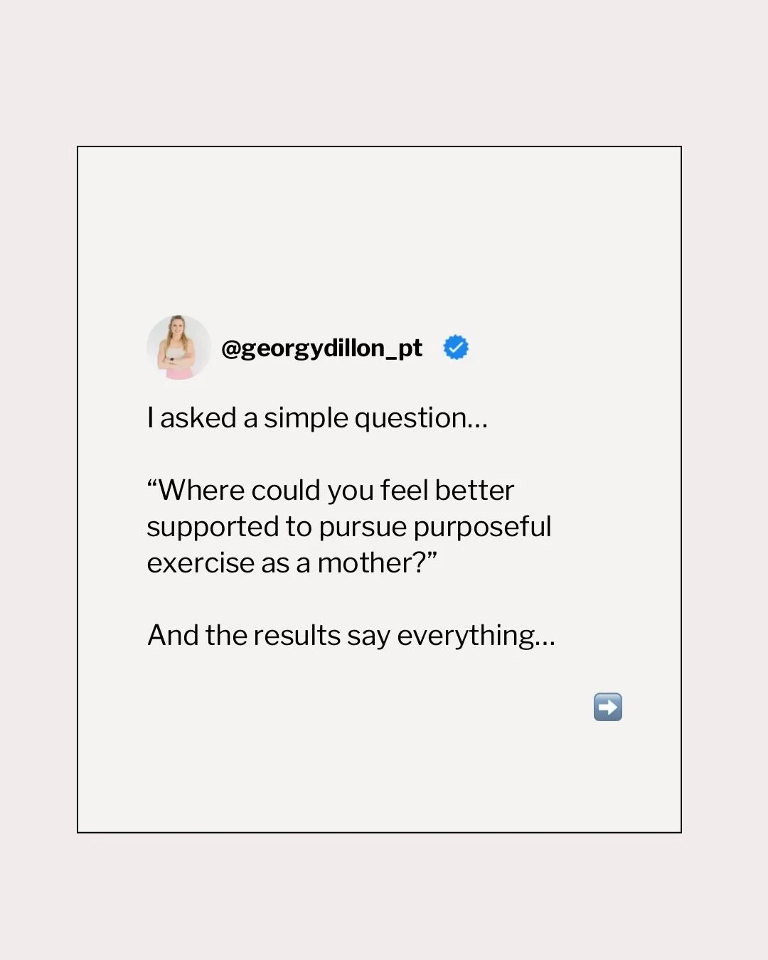 2/3 of mothers stop being physically active after birth. 

I&rsquo;m all for low energy = lower energy workouts. 

10 minutes is better than 0 minutes over time and to build consistency 

But if your cheerleaders aren&rsquo;t in your corner (trainers