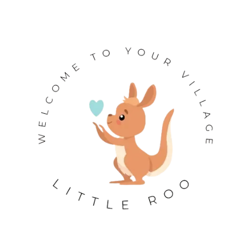 Little Roo logo with a cartoon kangaroo in the centre