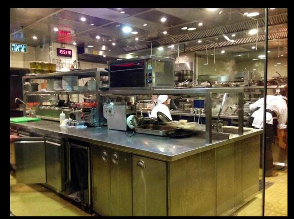 The original working kitchen