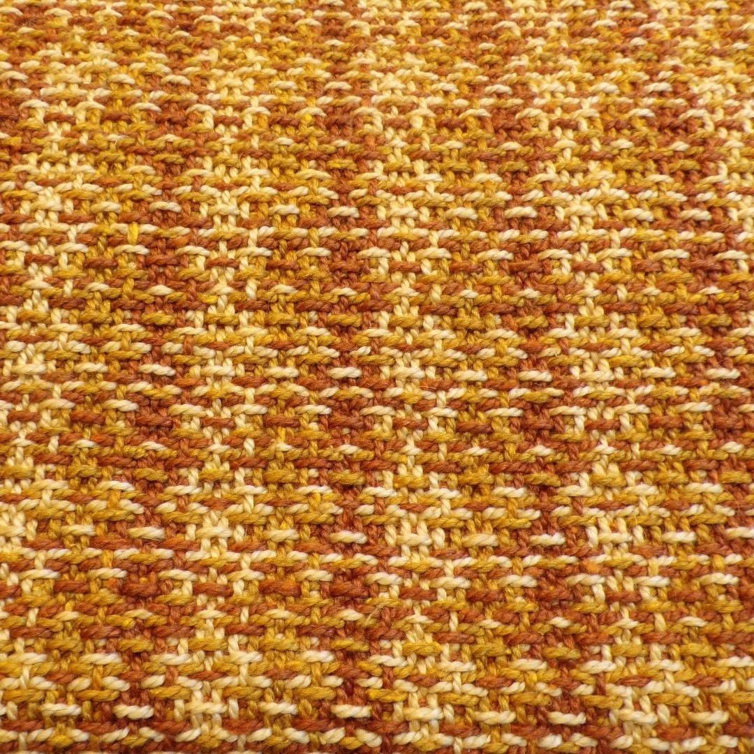deliciously soft silk noil, alpaca and merino yarn woven in a threeway colour birdseye twill