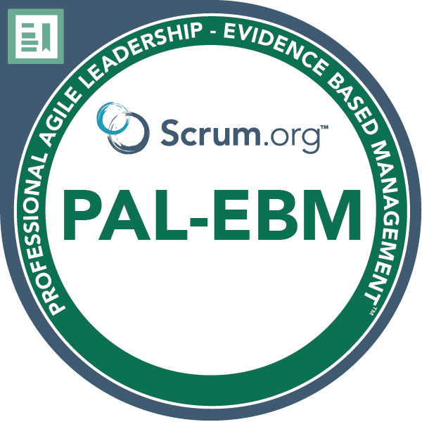 Professional Agile Leadership - Evidence Based Management Certification Badge
